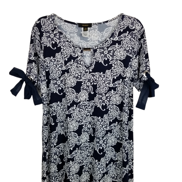 Espresso Scoop Neck Shift Dress - Picture 2 of 9